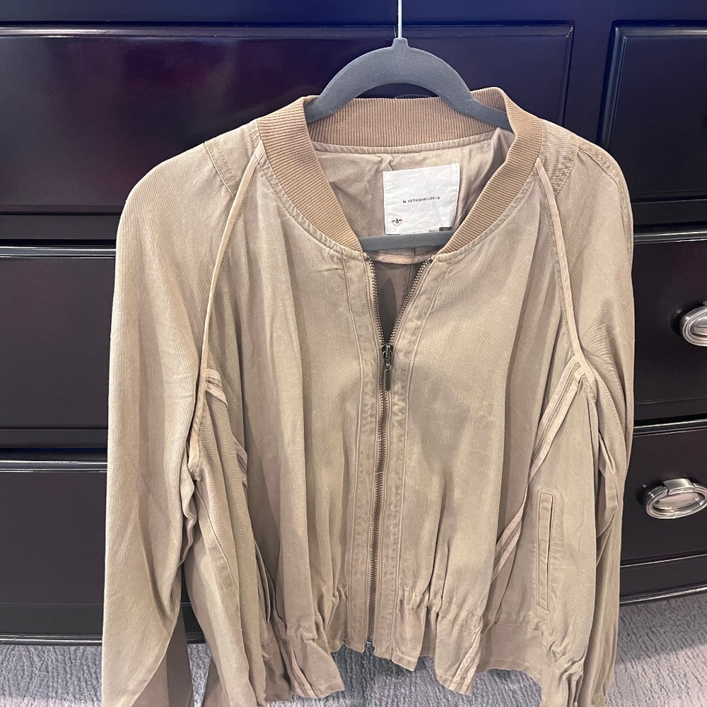 Tan Anthropologie jacket